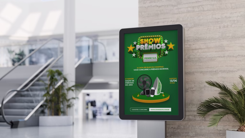Publicidade de sorteio em shopping